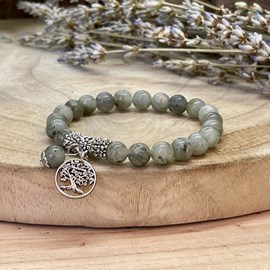 Bracelet arbre de vie en labradorite