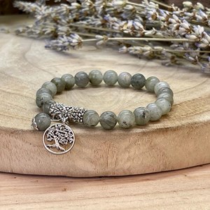 Bracelet arbre de vie en labradorite