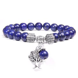 Bracelet arbre de vie en lapiz lazuli