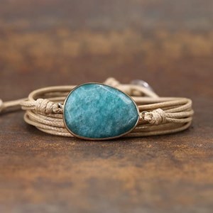 Bracelet force et équilibre en amazonite