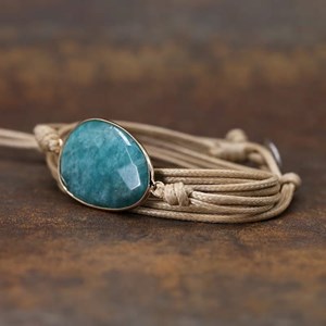 Bracelet force et équilibre en amazonite