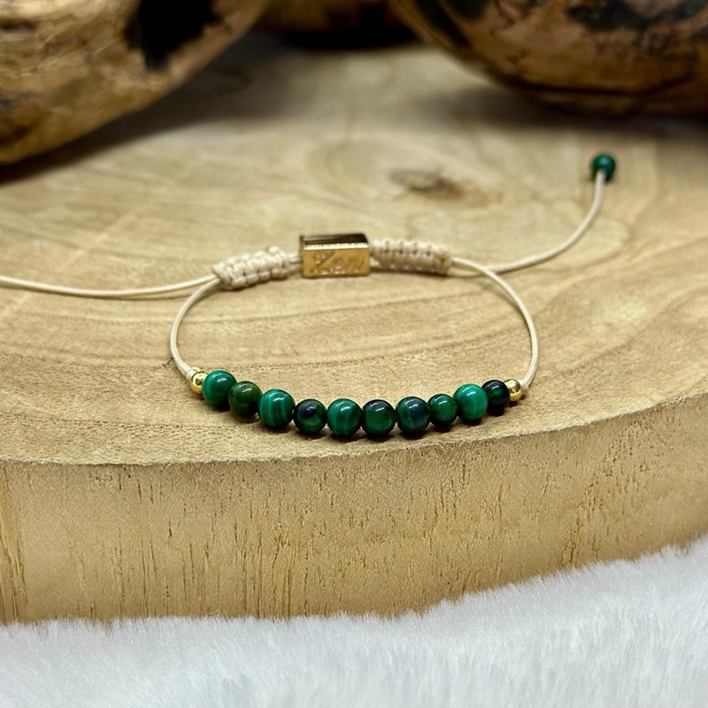 Bracelet force en malachite (Les Énergies Positives) - Image 1