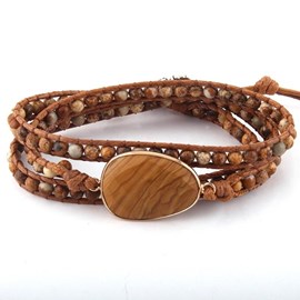 Bracelet harmonisation et paix en jaspe