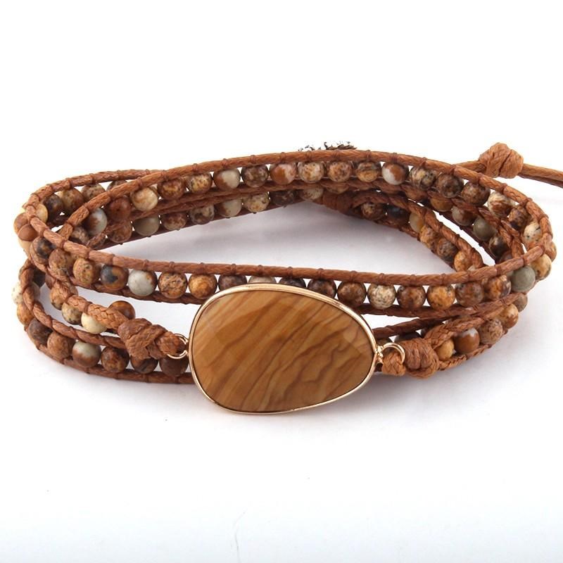 Natura-Zen - Bracelet harmonisation et paix en jaspe
