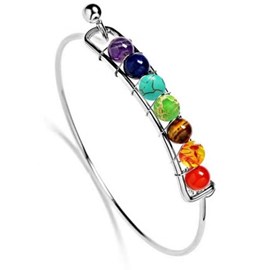 Bracelet manchette des 7 chakras