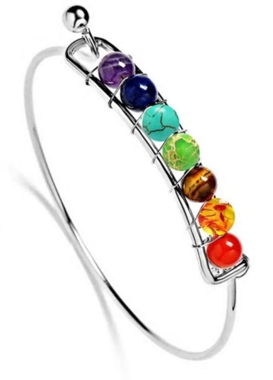 Natura-Zen - Bracelet manchette des 7 chakras