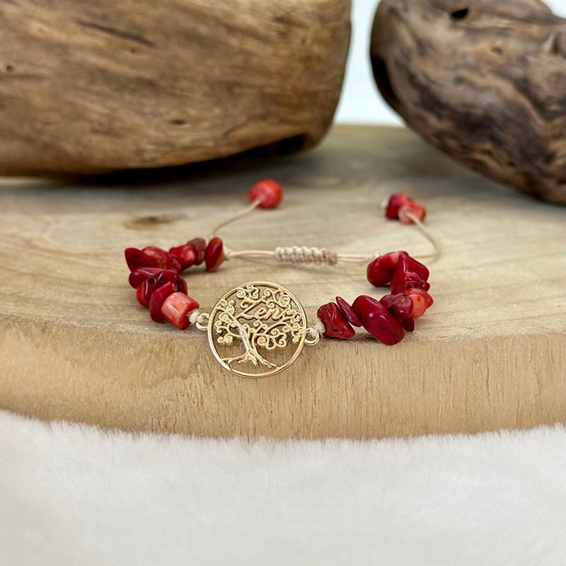 Bracelet arbre de vie en corail rouge (Les énergies positives) - Image 3