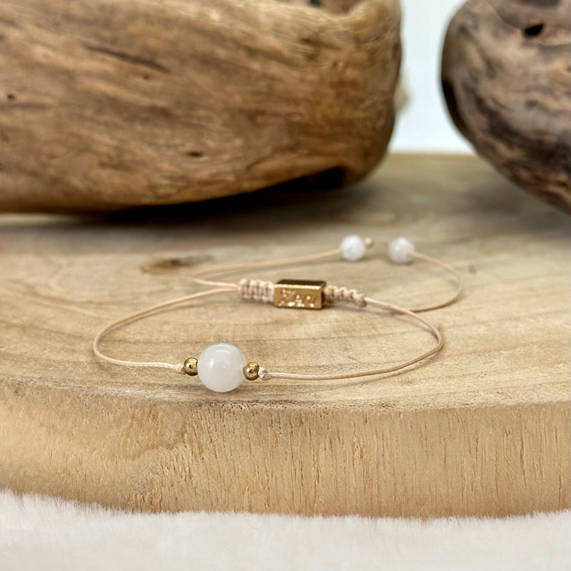 Bracelet chance en pierre de lune (Les Énergies Positives) - Image 1