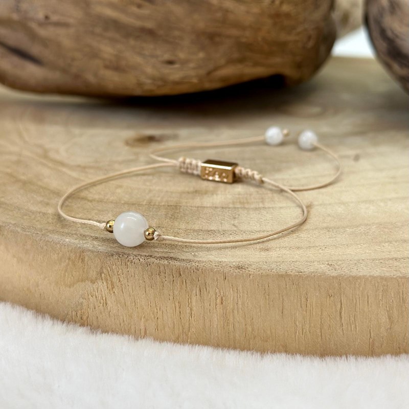 Bracelet chance en pierre de lune (Les Énergies Positives) - Image 2