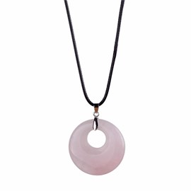 Collier d'harmonisation en quartz rose