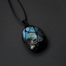 Collier énergie en labradorite