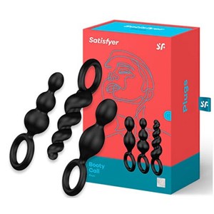 Kit de 3 plugs silicone booty call satisfyer