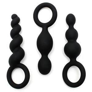 Kit de 3 plugs silicone booty call satisfyer