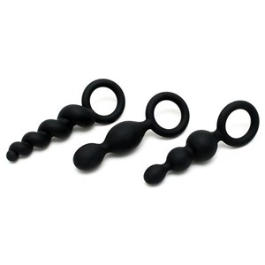 Kit de 3 plugs silicone booty call satisfyer