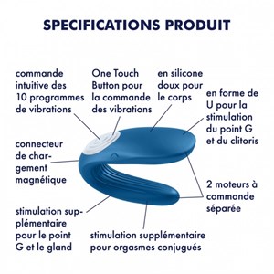 Vibro satisfyer partner whale bleu