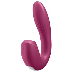 Stimulateur de clitoris connecté sunray satisfyer framboise