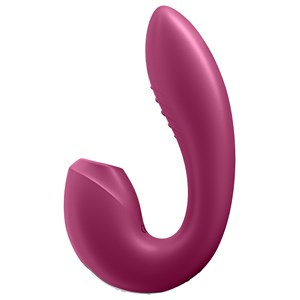 Stimulateur de clitoris connecté sunray satisfyer framboise