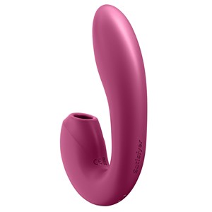 Stimulateur de clitoris connecté sunray satisfyer framboise