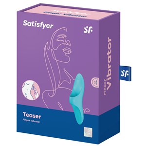 Stimulateur polyvalent teaser finger satisfyer turquoise