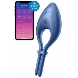 Cockring vibrant connecté satisfyer bullseye bleu