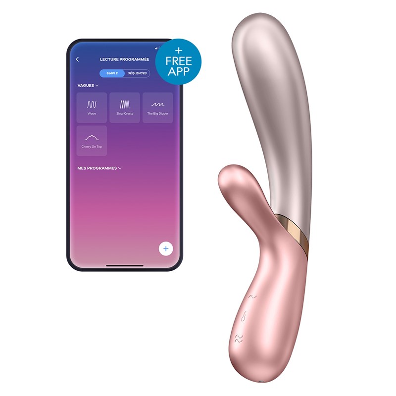 Vibro rabbit connecté satisfyer hot lover rose