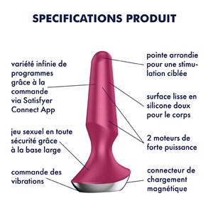 Plug vibrant satisfyer ilicious 2 10 x 3cm violet