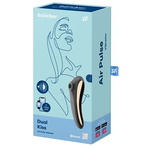 Stimulateur de clitoris satisfyer dual kiss noir