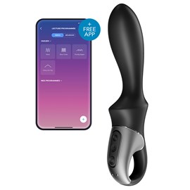 Gode vibrant avec poignée satisfyer heat climax