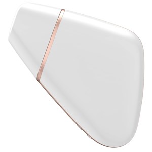 Stimulateur de clitoris connecté love triangle satisfyer blanc