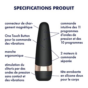 Satisfyer pro 3 vibration - noir