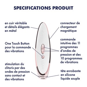 Stimulateur clitoridien satisfyer luxury prêt-à-porter