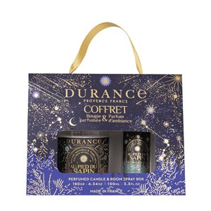 Coffret bougie et parfum d'ambiance au pied du sapin