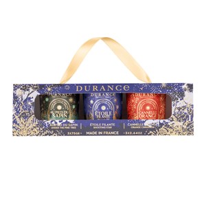 Coffret bougies parfumées (sapin, etoile, cannelle)