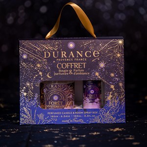 Coffret bougie et parfum d'ambiance forêt mystérieuse