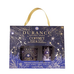 Coffret bougie et parfum d'ambiance forêt mystérieuse