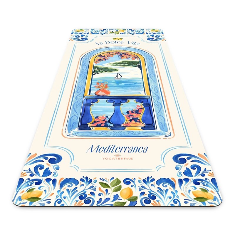Tapis de yoga antidérapant dolce vita en pu-caoutchouc naturel