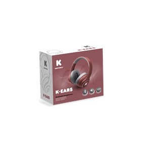 K-ears casque audio bluethooth bordeaux