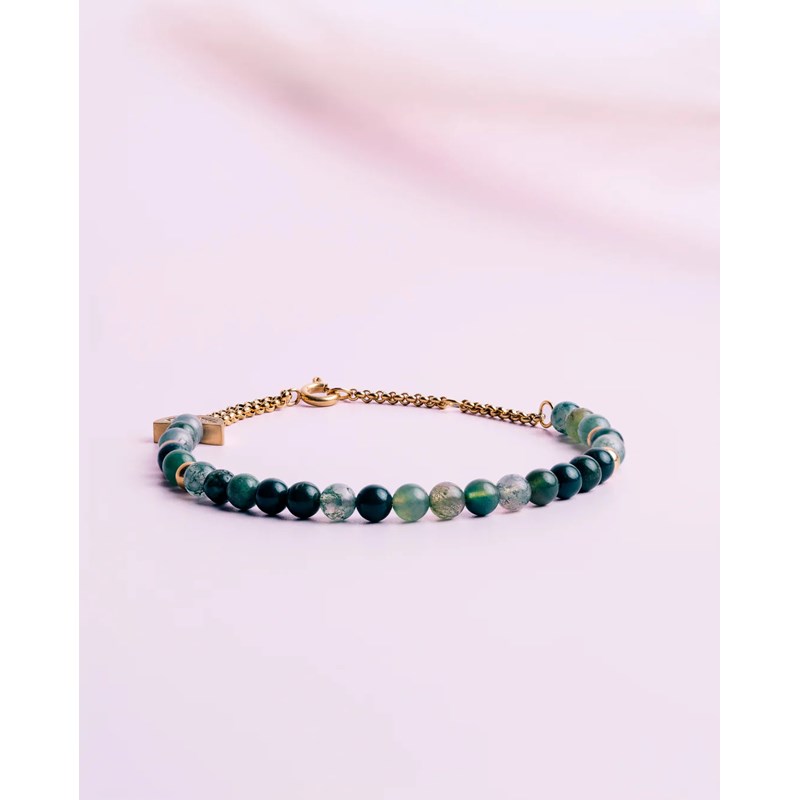 Bracelet chania moss agate