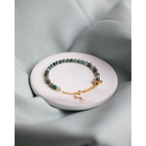 Bracelet chania moss agate Vert foncé