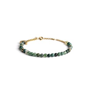 Bracelet chania moss agate Vert foncé