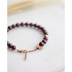 Bracelet malia grenat Bordeaux