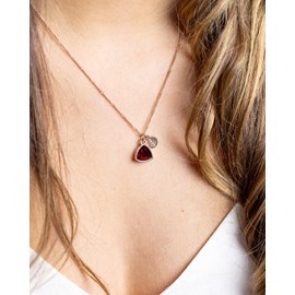 Collier zoya ruby grenat