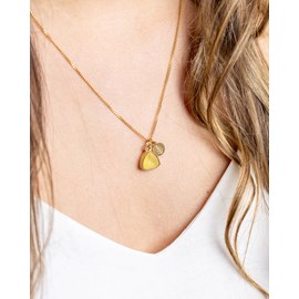 Collier zoya yellow citrine