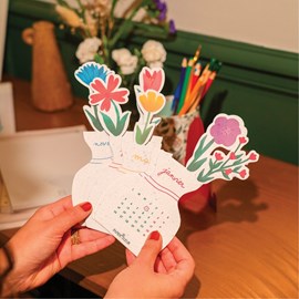 Calendrier à planter 2026  bouquet fleuri