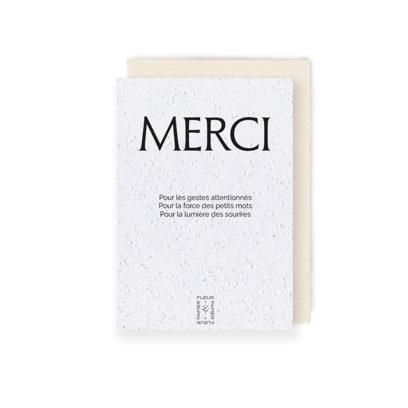 Carte à planter merci