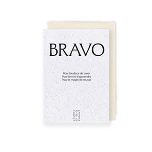 Carte à planter bravo