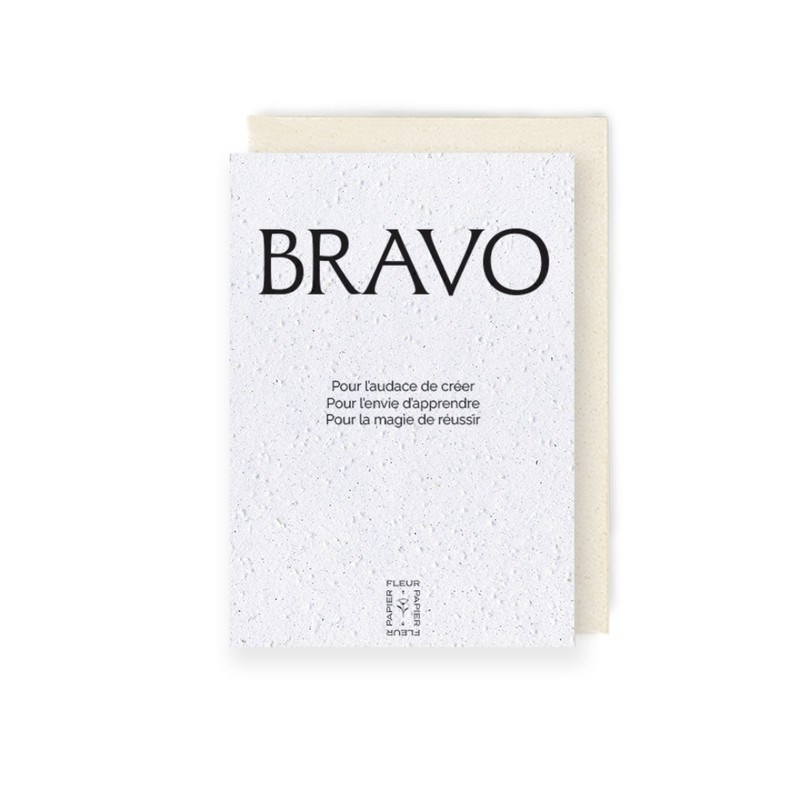 Carte à planter bravo