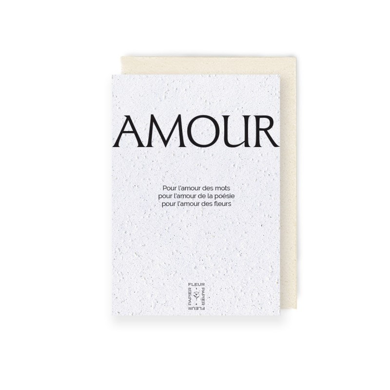 Carte à plante amour