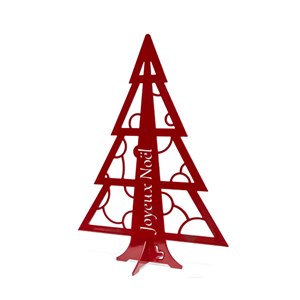 Mini sapin de noël - rouge brillant