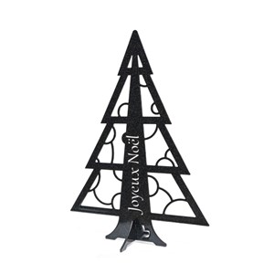 Mini sapin de noël - noir mica perlé